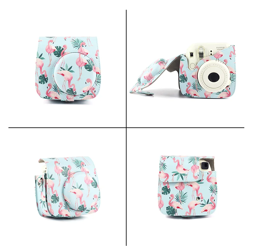 CAIUL мини-чехол для камеры для Fujifilm Instax Mini 9 8 8+ мгновенная пленка для камеры премиум-класса PU кожаная сумка в комплекте аксессуар для камеры
