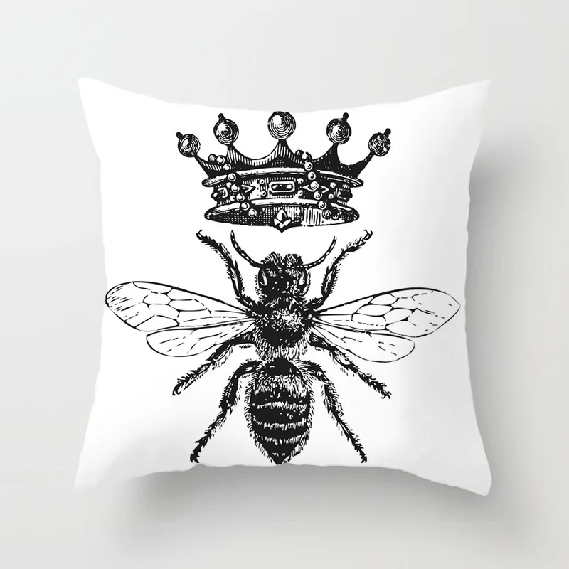 45*45 см Nordic Стиль черно белый геометрический рисунок ПИЧ скин Подушка Чехол дома