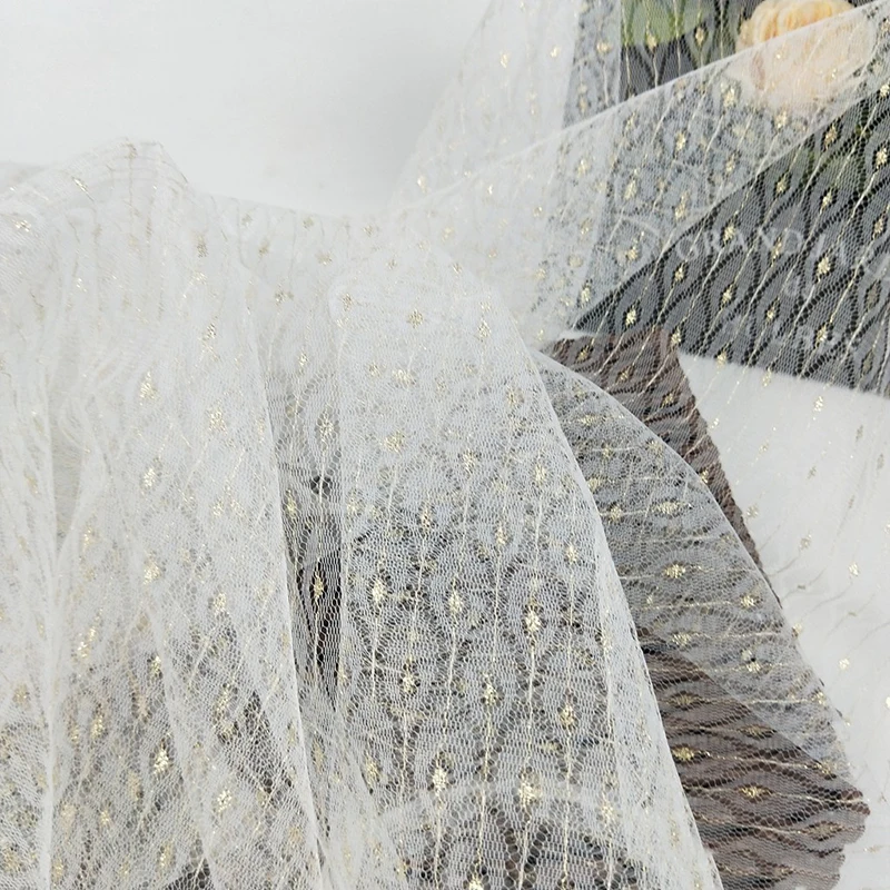 Ширина 150 см 1 м/лот горячее тиснение сетка органза ткань Лоскутная юбка шторы