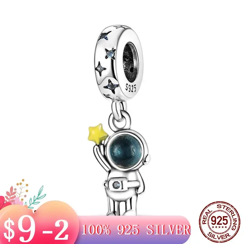 

Браслет Pandora женский из серебра 925 пробы с астронавтом