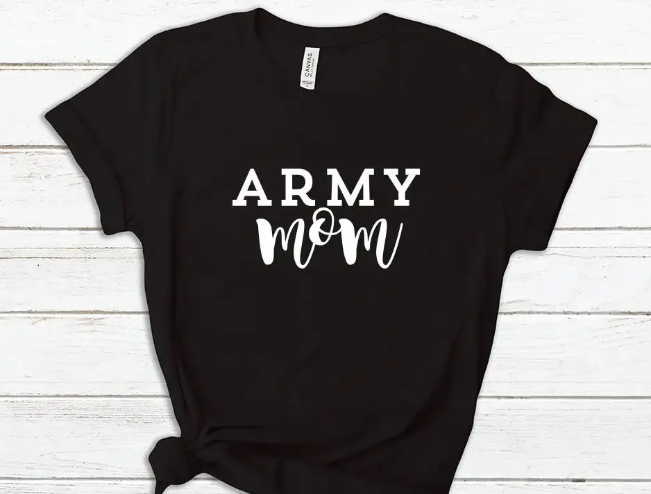 

Army Mom Print Women tshirt Cotton Casual Funny t shirt For Lady Yong Girl Top Tee Hipster Drop Ship