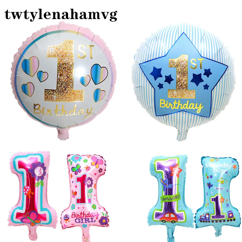 Новый 18 дюймов круглый и мини Размеры синий белый розовый цвета 1 Воздушные шары