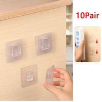 strong double sided adhesive wall hooks hanger transparent hooks suction cup sucker wall storage holder for kitchen bathroo