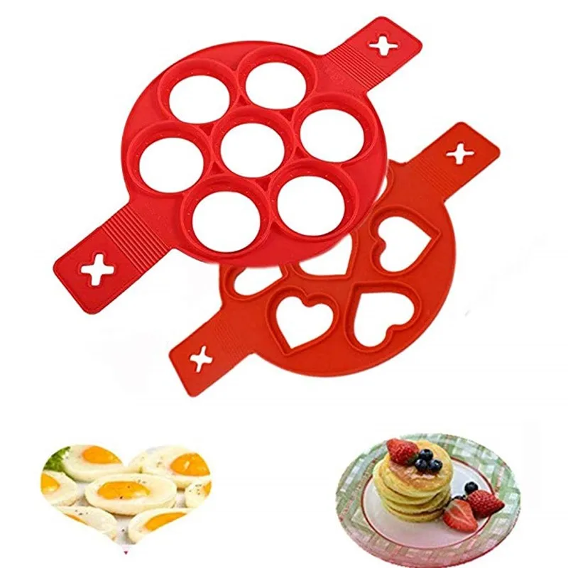 1 pcs Egg Ring Nonstick Silicone Round Rings Pancake Mold Reusable Non Stick Maker | Дом и сад