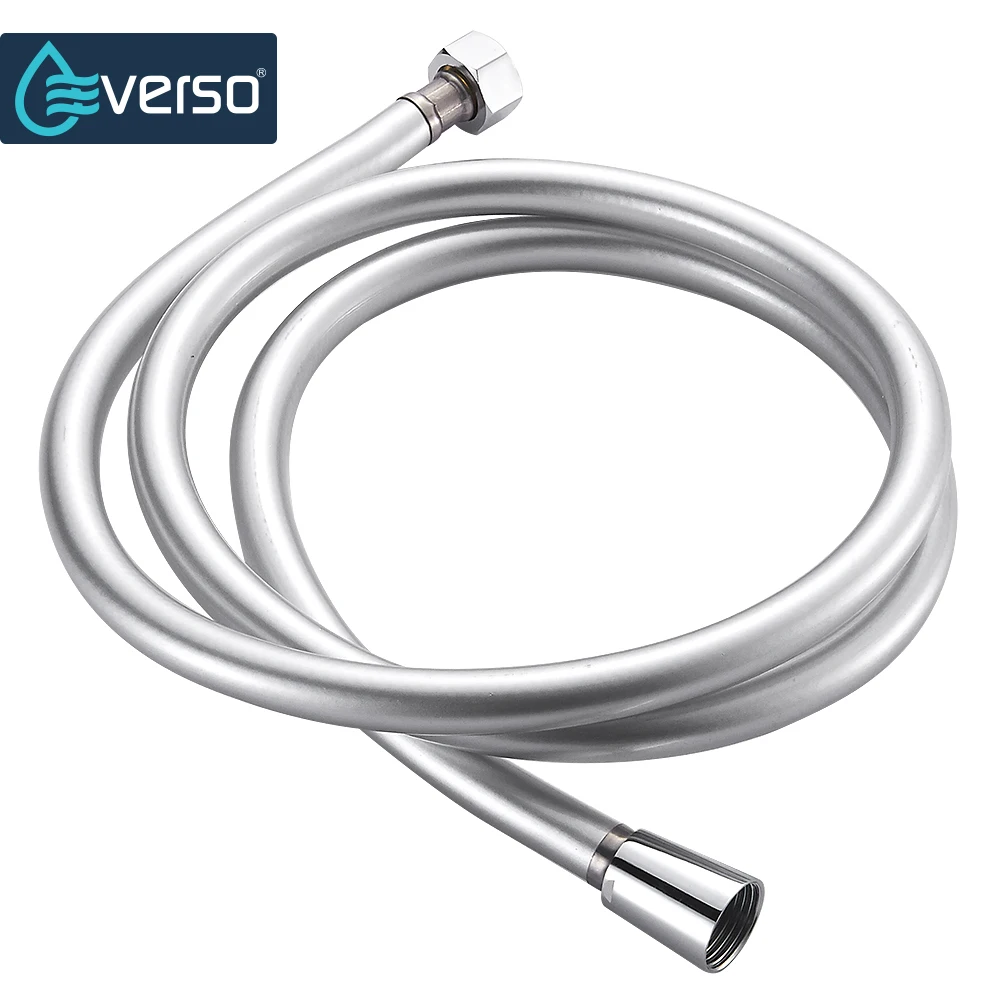 EVERSO High quality 1.5m PVC Flexible Shower Hose Bath room shower set accessories Explosion proof pipes| |