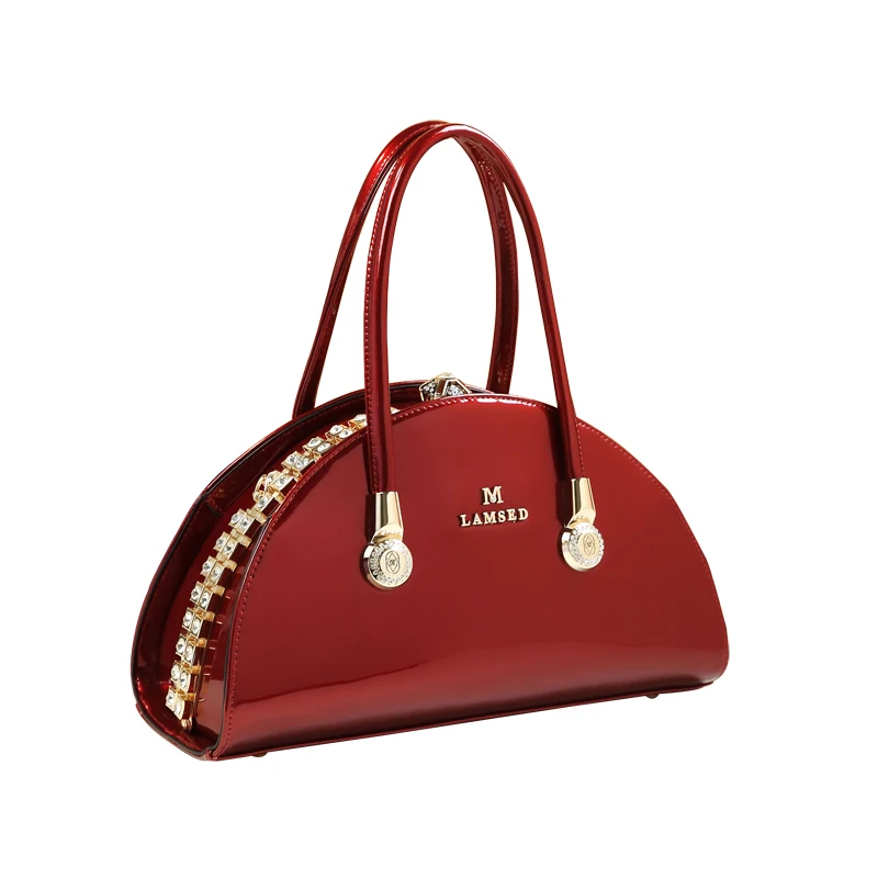 Arrival High Quality Handle Bolsa Patent Leather Women’s Handbag Famous Brand Lady Red Wedding Clutch Shell Messenger Tote New Top