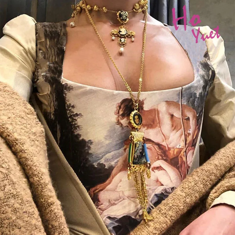 

HoYuet Y2k Tops Women Tops Angel Oil Vintage Top Tee Bustier Bras Full Sleeves Crop Tops Women Tie Dye Casual Backless Tank Tops