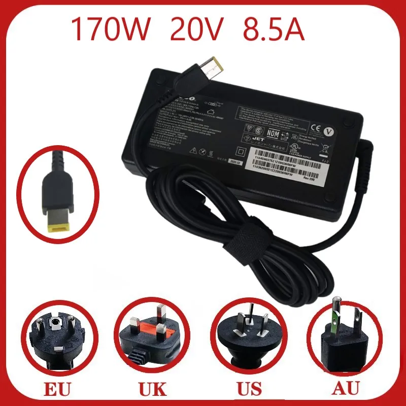 20V 8.5A 170W Ультра Тонкий адаптер переменного тока для Lenovo Легион Y720 15IKB Thinkpad P52 P71