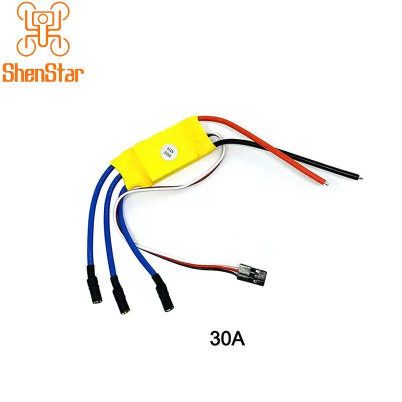 Бесщеточный Регулятор скорости ESC ShenStar 20A 30A 40A 2-3S с BEC для радиоуправляемого вертолета самолета для фотодрона Бесщеточный Регулятор скорости ESC ShenStar 20A 30A 40A 2-3S с BEC для радиоуправляемого вертолета самолета для фотодрона