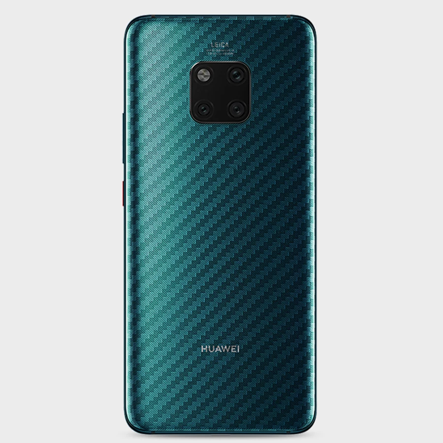 Углеродное волокно для huawei mate 20 P30 P20 Pro Lite Honor 20 9X Pro 10 8x P Smart задняя наклейка с защитой экрана пленка