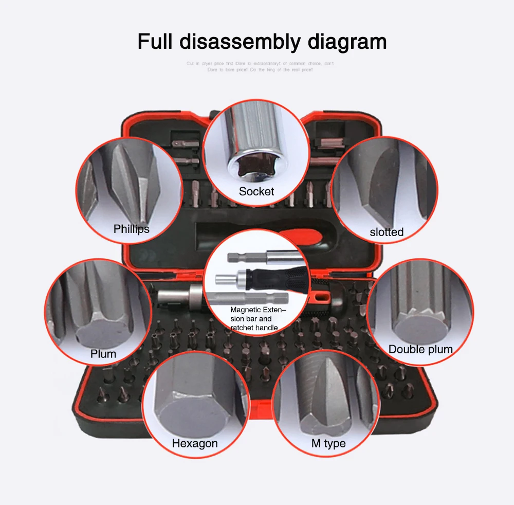 Прецизионный Набор отверток 101 в 1 мини-набор магнитных для ремонта мобильных