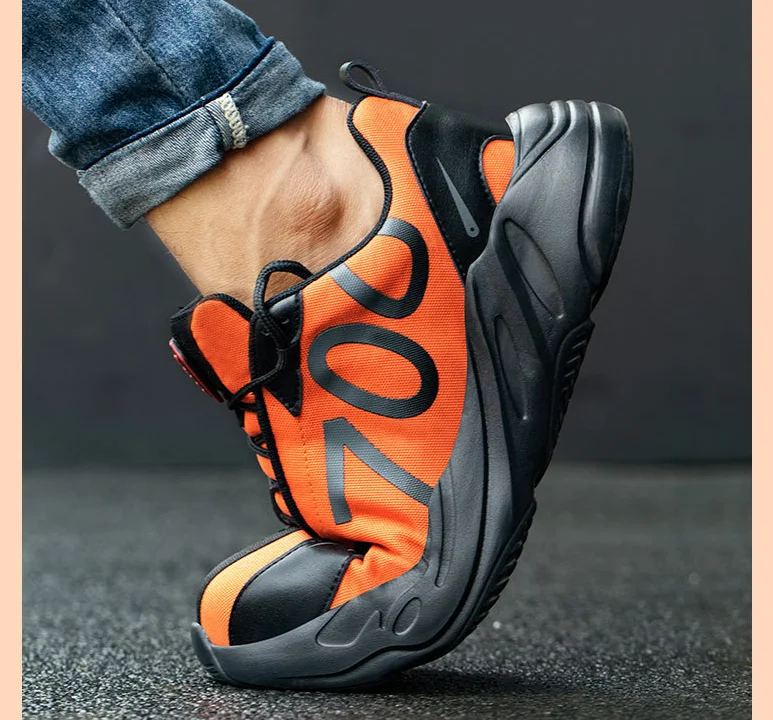 Защитные ботинки мужские дизайнерские кроссовки со стальным носком