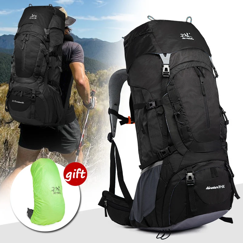 

New Outdoor Backpack Mountaineering Bag Unisex Large-capacity Waterproof Wear-resistant Travel Bag Hiking Camping Backpack
