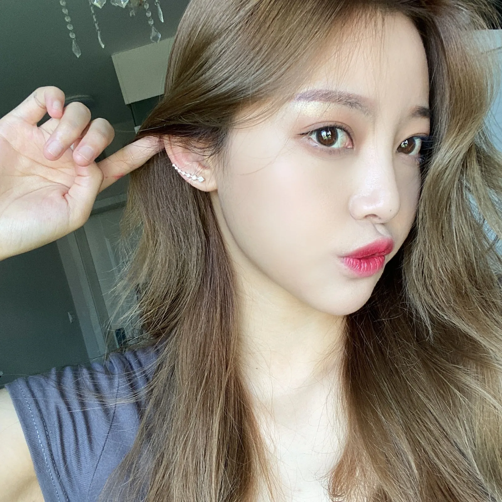 Женские серьги-гвоздики Flyleaf из стерлингового серебра 925 пробы с фианитами