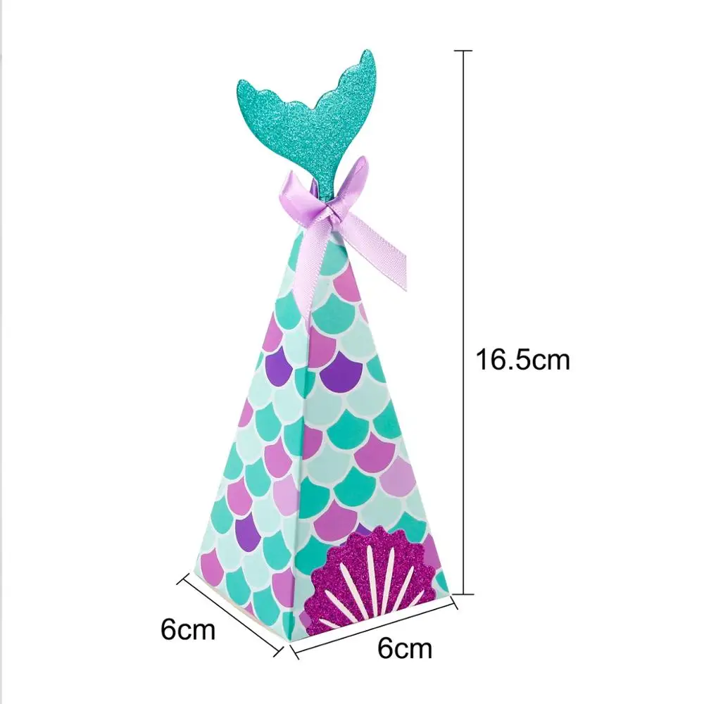 Подарочная коробка конфет с хвостом маленькой Русалочки праздничные сувениры