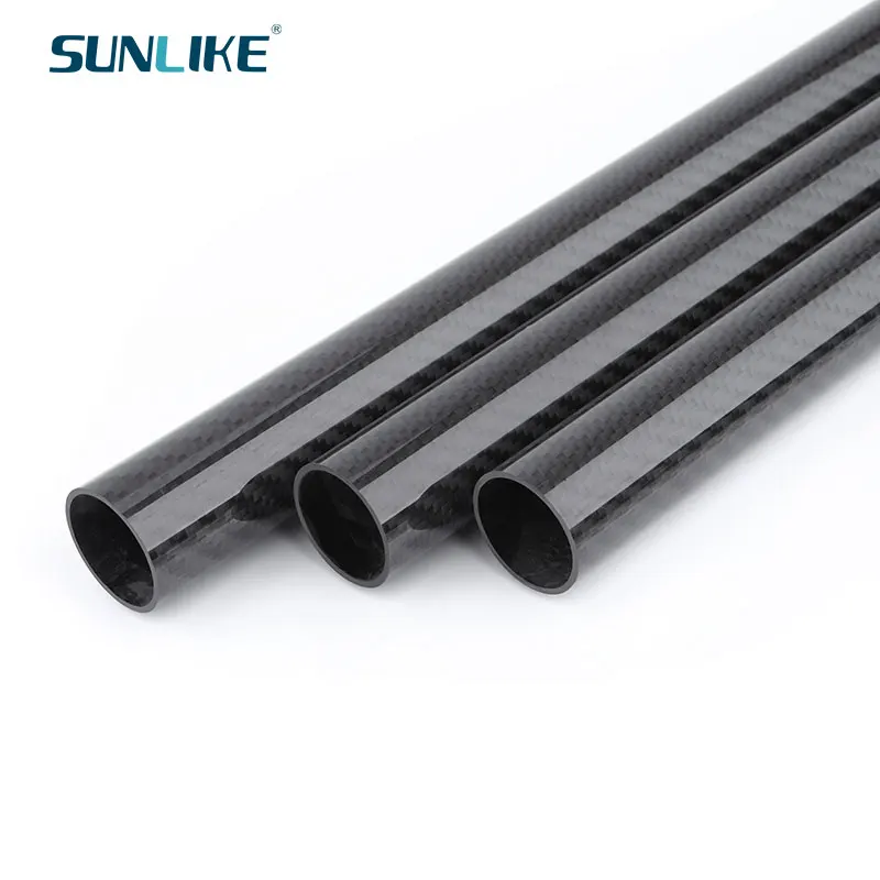 4Pcs Length 248mm High Quality Twill Matte Carbon Fiber Pipe OD5mm-30mm Tube | Parts &amp Accs