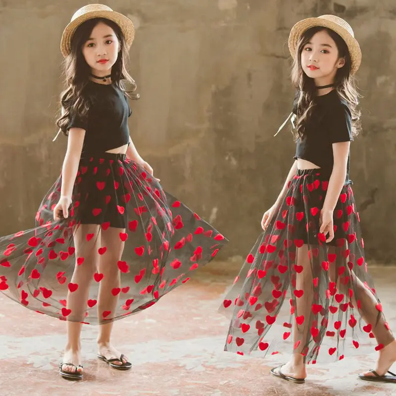 Женская черная юбка пачка с короткими рукавами комплекты из 2 предметов