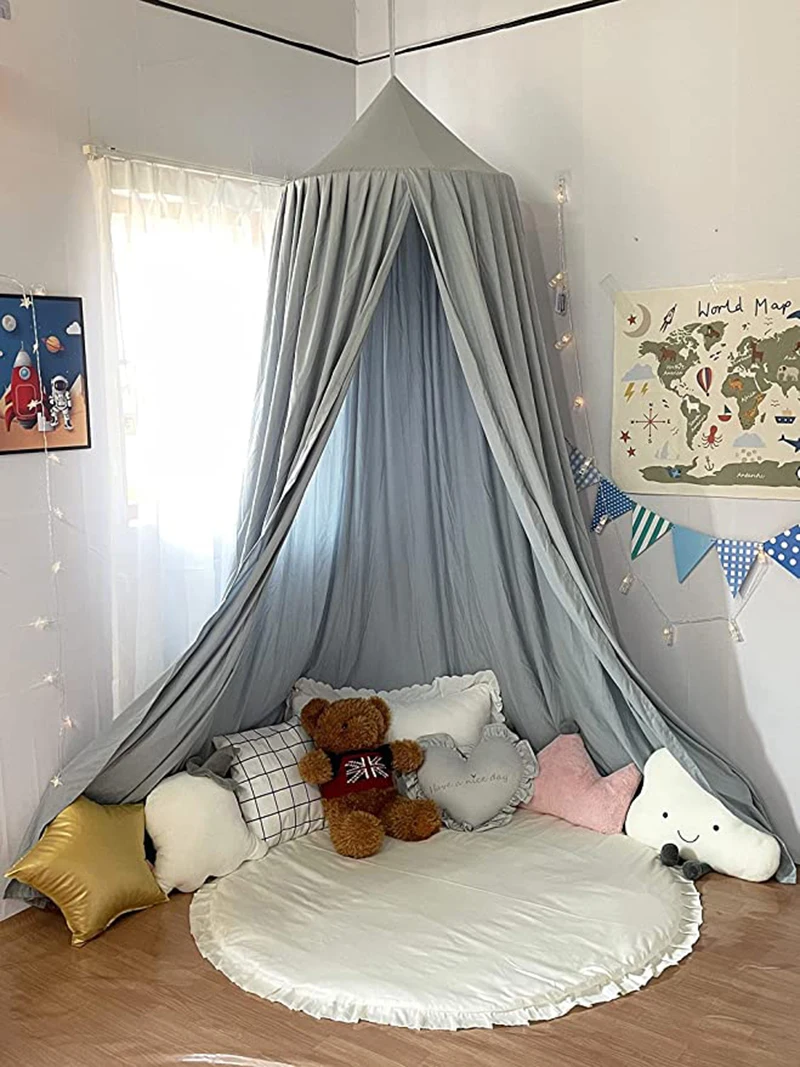 Купольная москитная сетка внутри очень большая детская кровать палатка навес