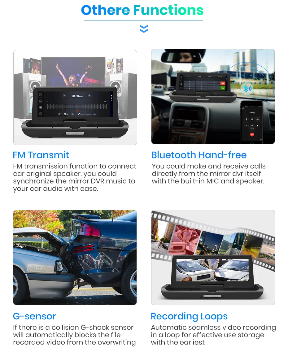Junsun E95P Авто 4G Android 8,1 ADAS 2+ 32GB Автомобильный видеорегистратор Dash Cam FHD 1080P двойной объектив запись Автомобильный видеорегистратор зеркало заднего вида