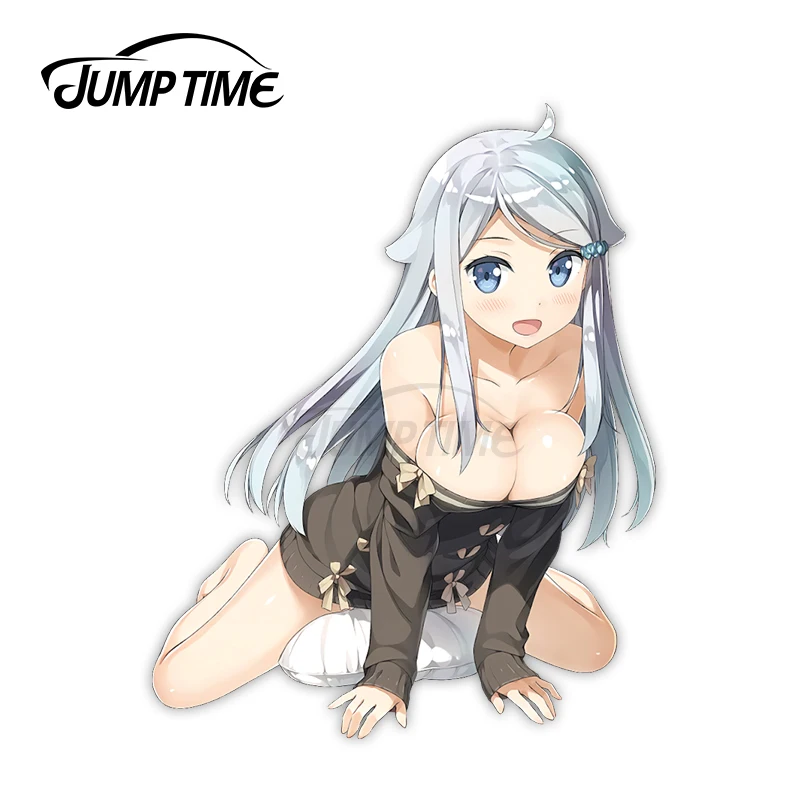 

Jump Time 13 x 9.2cm For Imoutosae IrebaIi KaniNayuta DIY Motorcycle Car Stickers Occlusion Scratch Decal for RV JDM Decoration