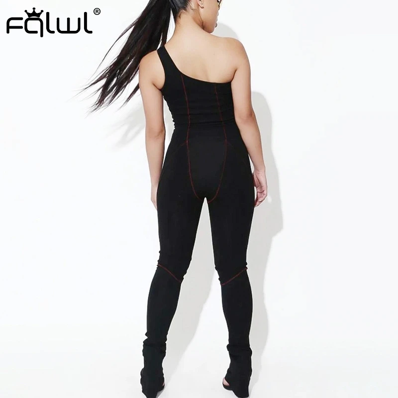 Женский комбинезон с открытой спиной FQLWL повседневный белый черный летний без