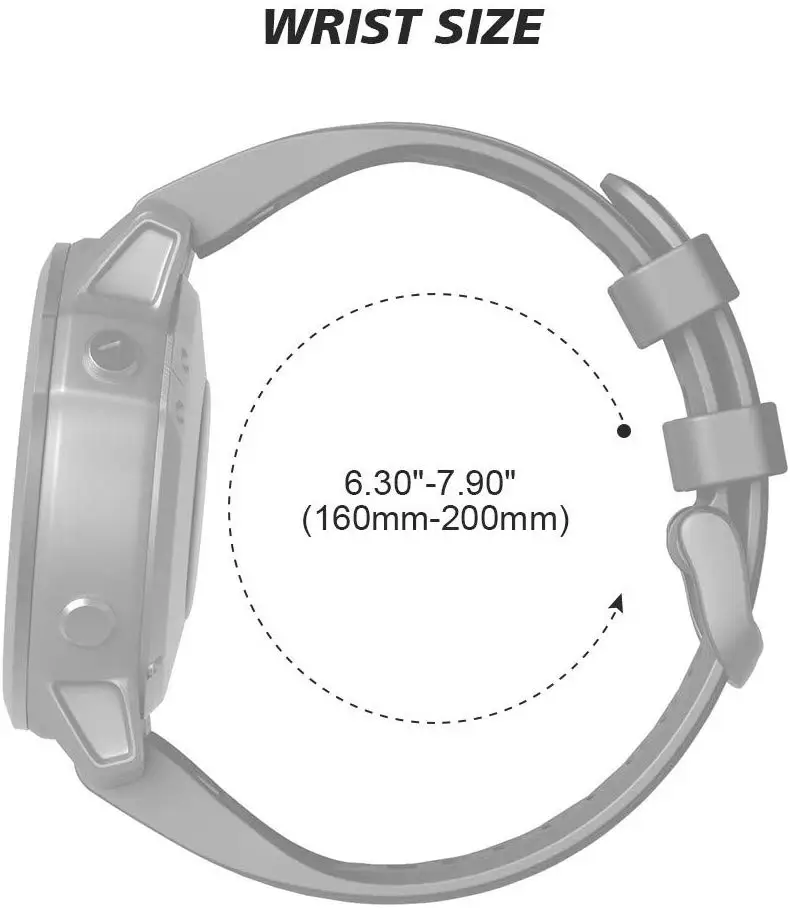 Смарт часы ремешок для Garmin Fenix 5X 5S plus 6S 6X pro 3 HR 935 S60 быстросъемные силиконовые Easyfit