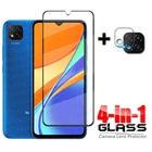 Защитное стекло 4 в 1 для Xiaomi Redmi 9C, закаленное, с полным покрытием