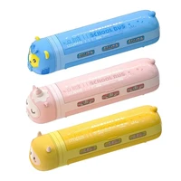 creative animal stationery box double layers pencil case equipped w pencil sharpener vacuum cleaner stationery storage holder
