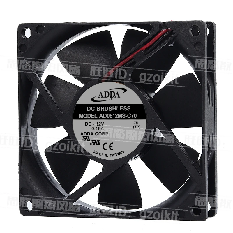 

Original 12V 0.16A AD0812MS-C70 8cm 8020 chassis power supply ultra-quiet DC cooling fan