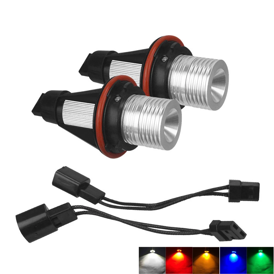 

100 шт./лот 50 пар 5 Вт 6000K светодиодное кольцо освещения погрешность нет лампы Угловые глаза для BMW E39 E87 E83 E53 E60 E61 E63 E64 E65 E66 X5 X3