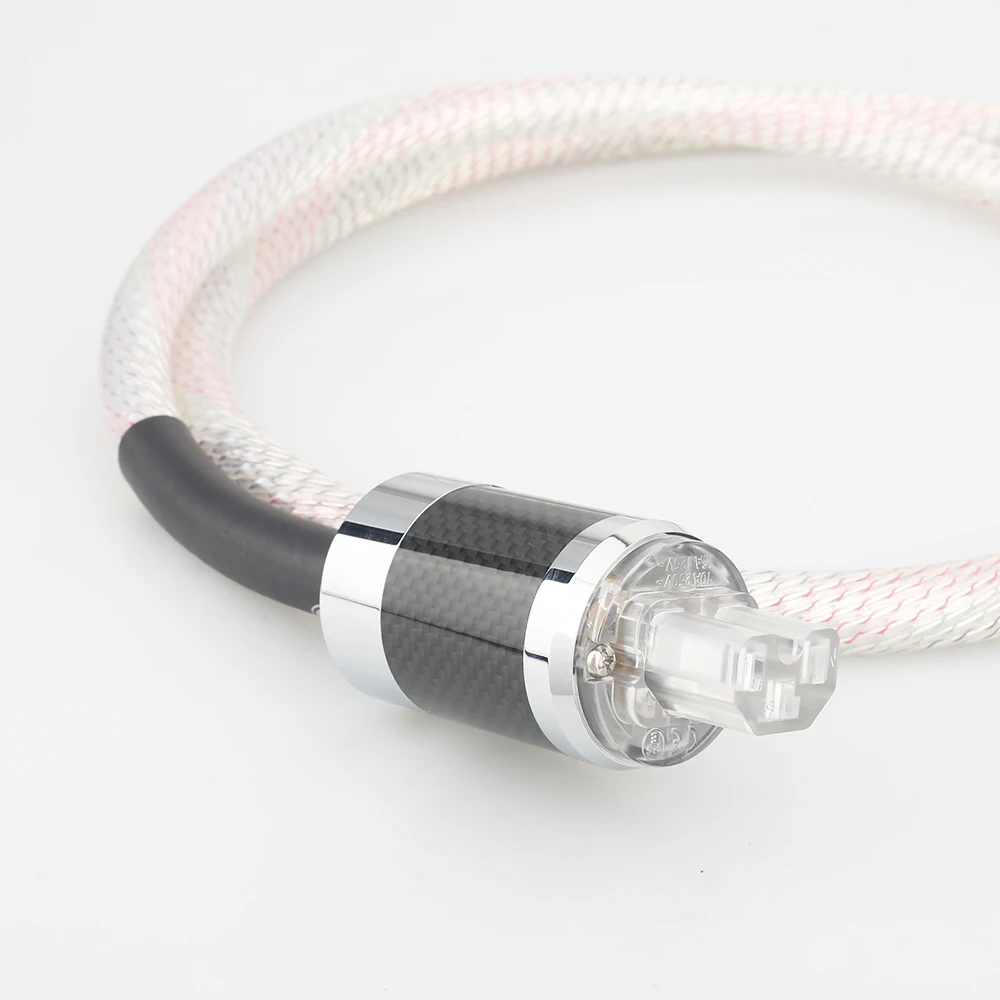Audiocrast P116 OCC посеребренный кабель питания Кабель Hi-Fi 7N OFC шнур с усилителем