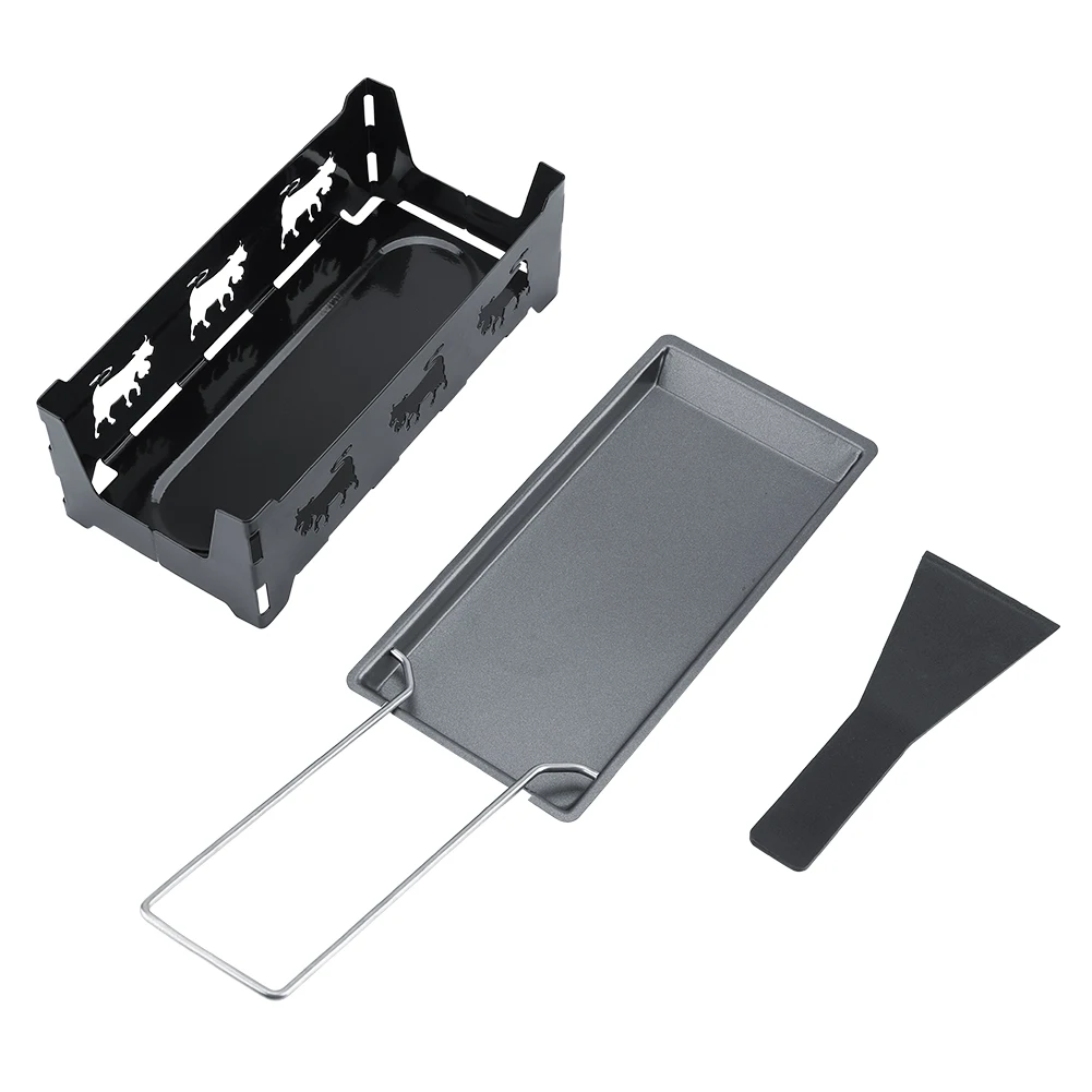 Портативный антипригарный металлический сырный раклетница печь гриль плита