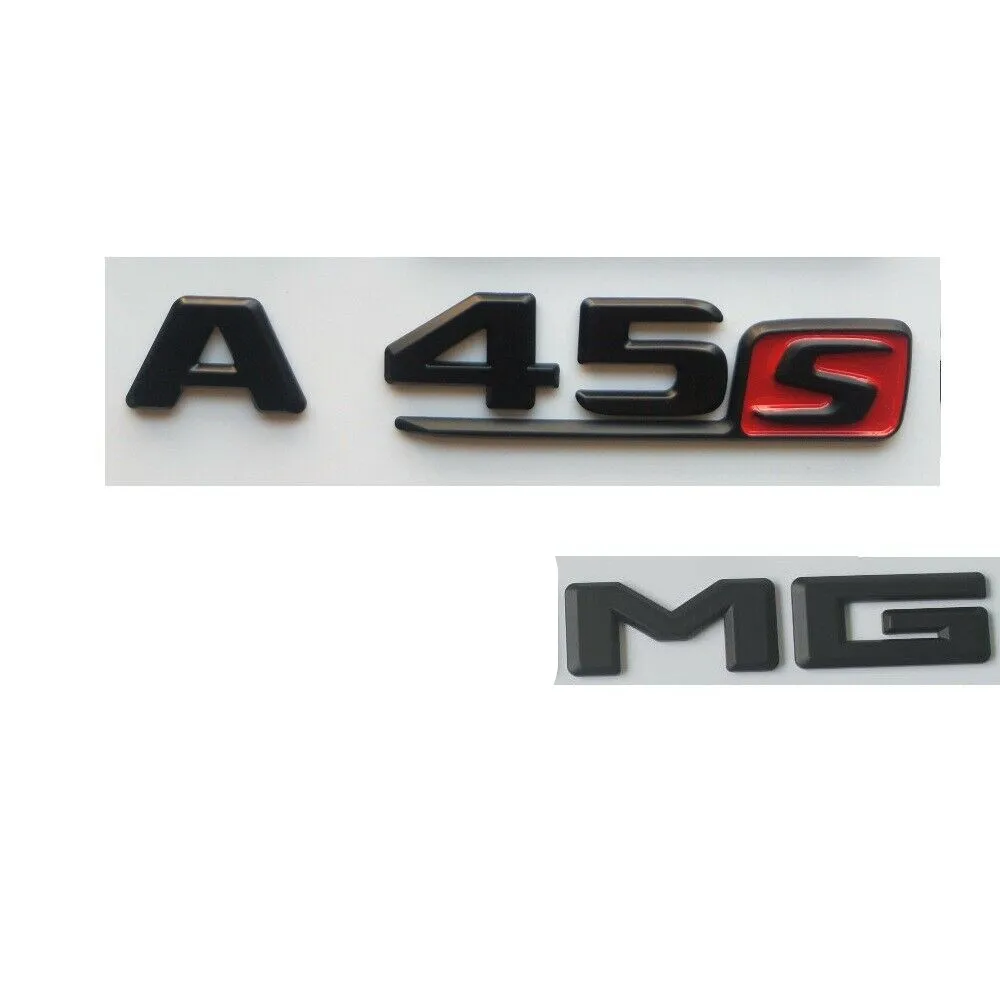 Матовый черный багажник значки Эмблемы Эмблема для Mercedes W177 A45S A45 S Для AMG|Эмблемы| |