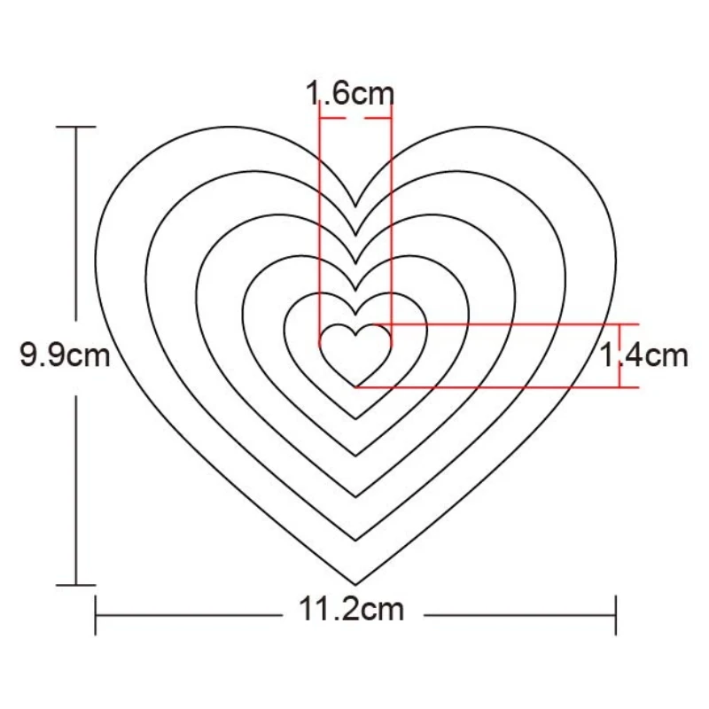Штампы для рукоделия металлические штампы вырезания форма в форме сердца рамка