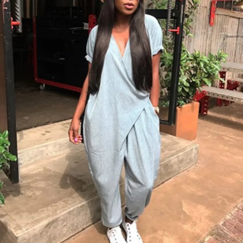 Женский комбинезон женские пляжные летние размера плюс повседневные модные