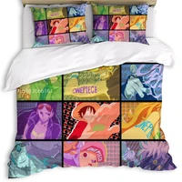 3d printing japan anime bedding set the one piece duvet covers bedclothes for adult kids youth queen king size no sheet