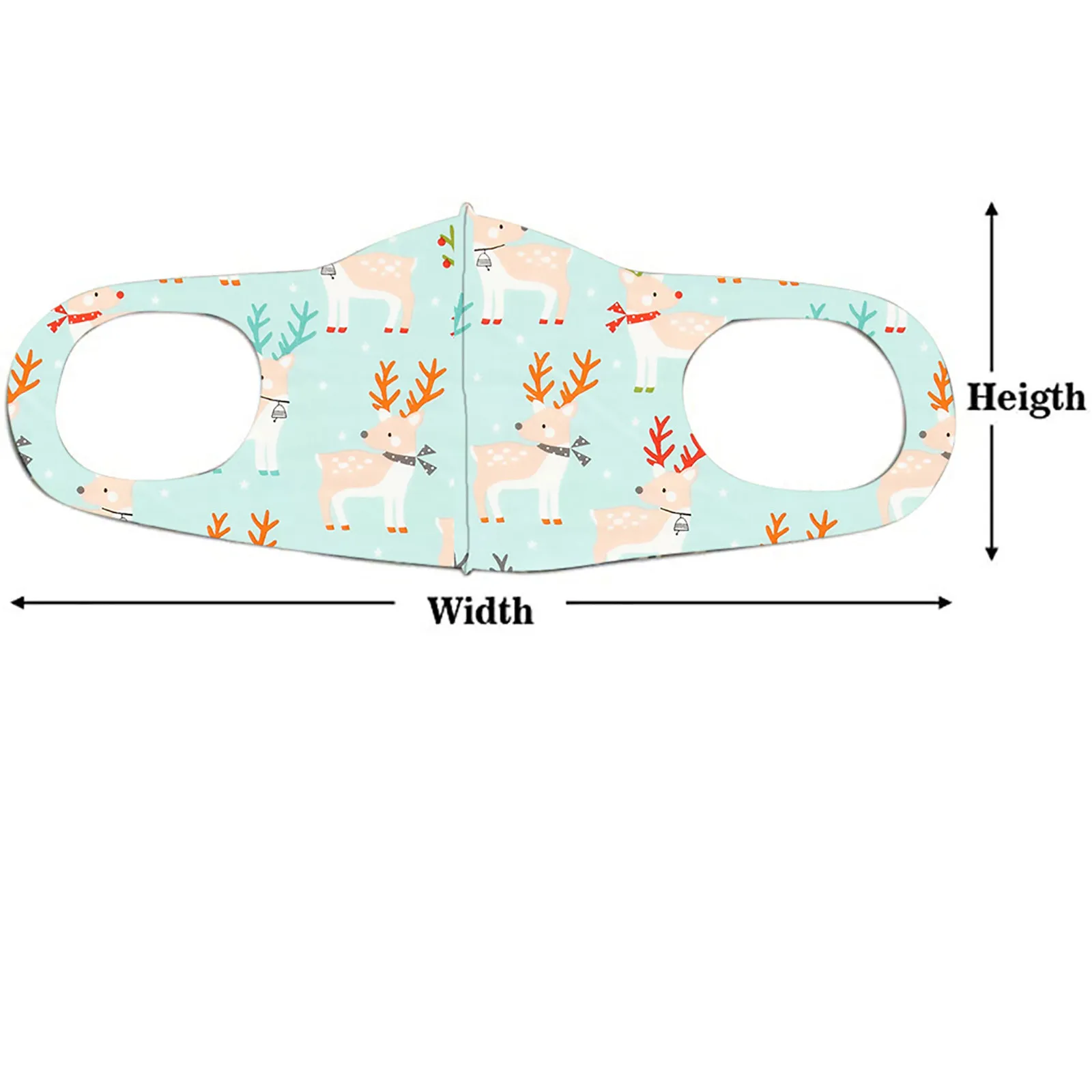 

5pcs Christmas Mouth Masks for Protection Face Mask Fashion Washable Earloop Mask mondkapjes