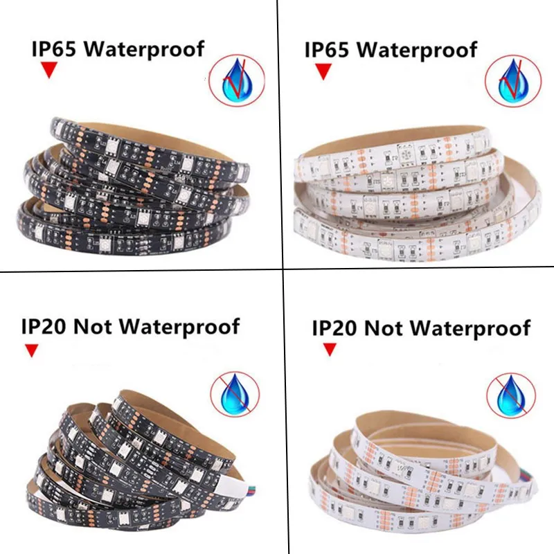 USB RGB Светодиодная лента Водонепроницаемая 5 в 5050 SMD 30led/m полоса света с