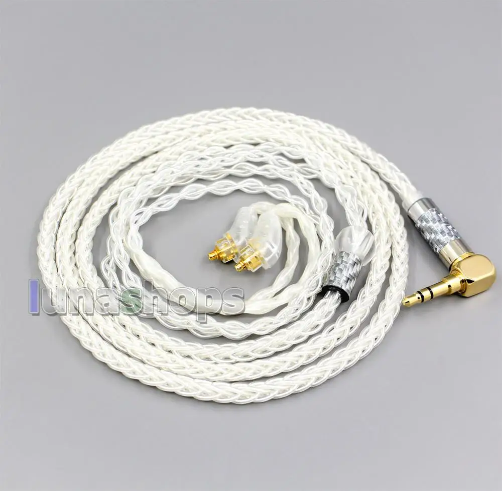 LN006775 4 мм XLR Сделано в Китае 2 5 3 99% чистого серебра 8 Core кабель наушников для Sony XBA H2 H3