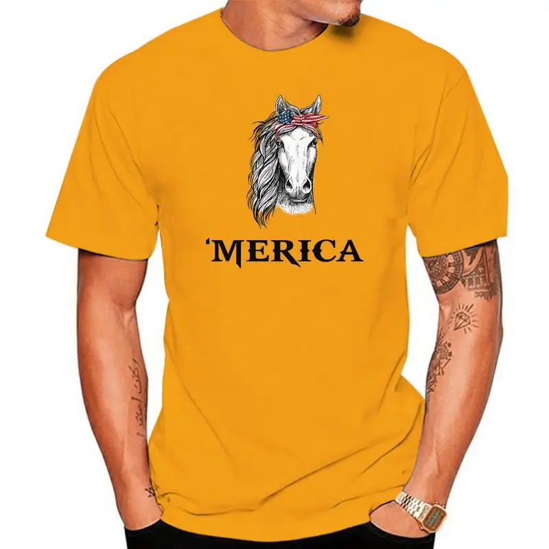 

Мужская футболка Horse America (N), женская и Мужская футболка