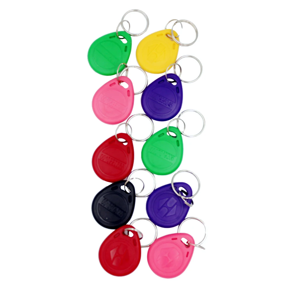 10 color key RFID Клавиатура система контроля доступа Комплект Дверной замок 125 кГц EM карта IP67 водонепроницаемый металлический чехол для безопасности входная дверь считыватель автономный - Цвет: 10 color key