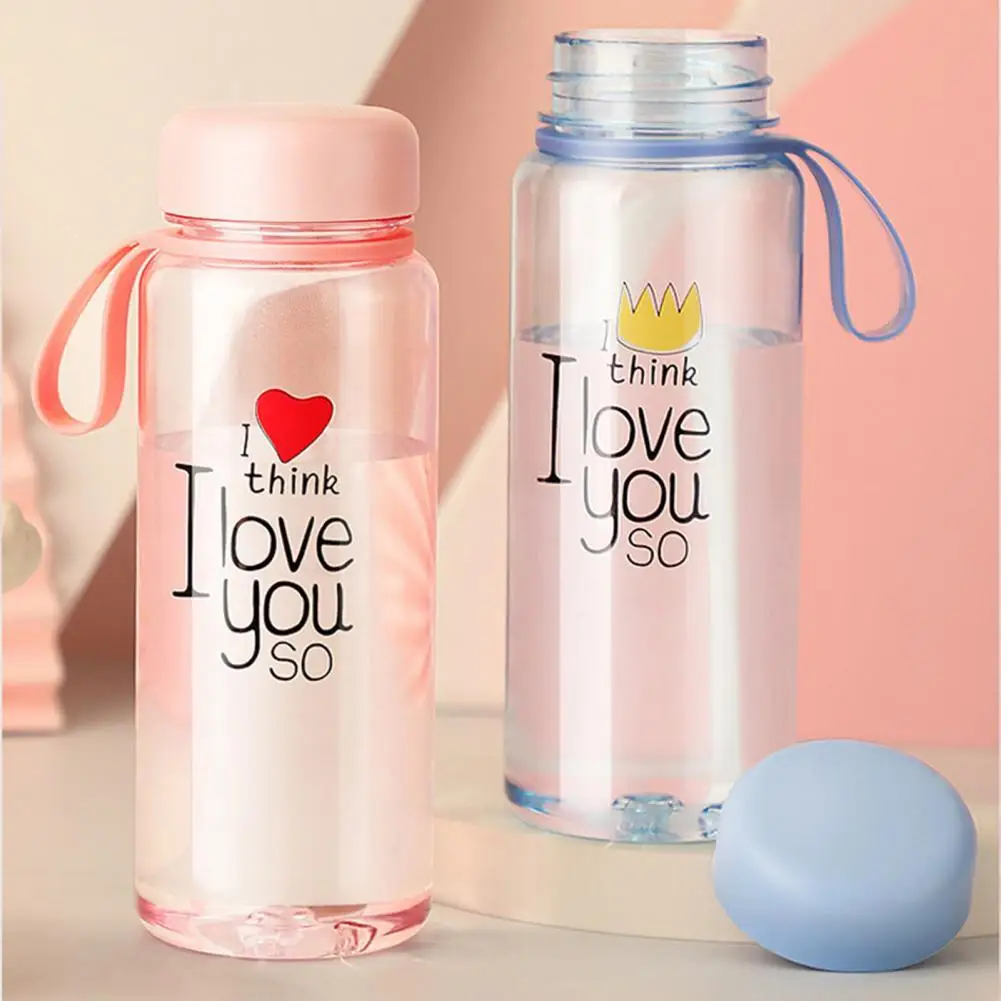 

Healthy Practical Transparent Plastic Water Cup Drinking Bottle Premium Water Cup Nice-looking for Household
