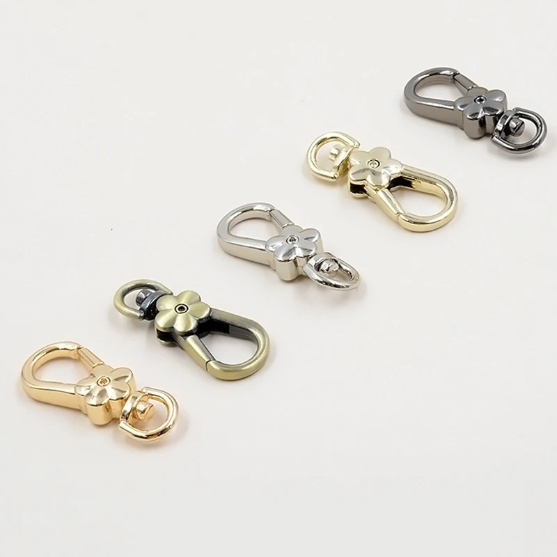 2 шт сумки аксессуары застежки ручки цветок Омаров металлические вертлюжные