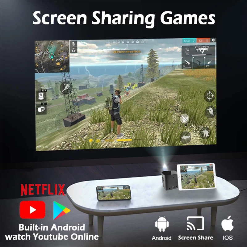 Мини проектор Wejoy Full HD 4K кукубик Android DL S12 Pico карманный Тор|smart phone projector|led projectormini led