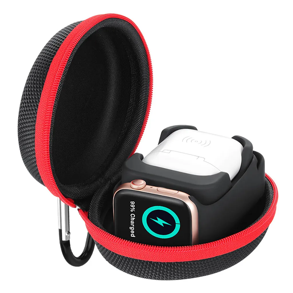 Для Airpods для Apple Watch силиконовый чехол док станции EVA сумка зарядки путешествия