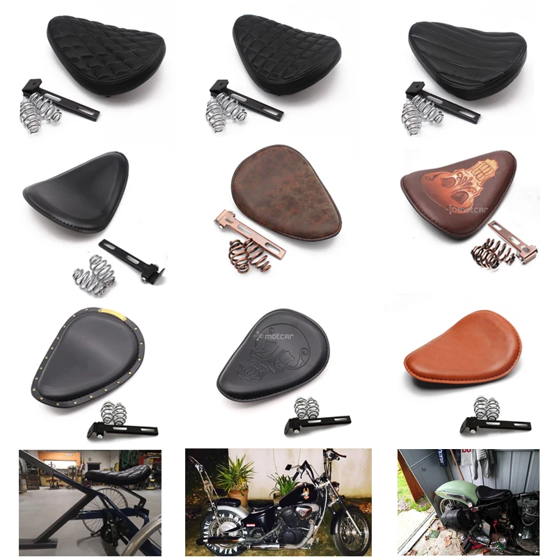 Мотоциклетное седло из искусственной кожи на заказ подушки для сидений