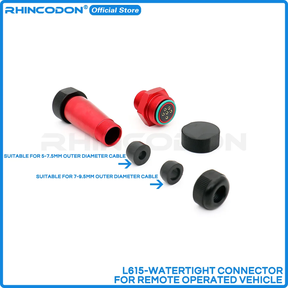 6-жильный водонепроницаемый глубоководный высокотоковый электрический разъем