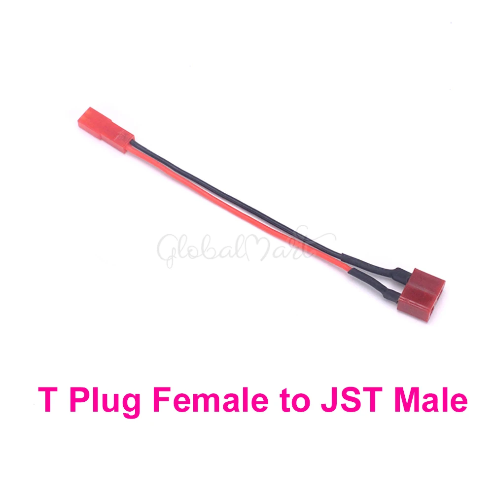 T Plug Female to JST XT30 XT60 T штекер мужской/женский для JST разъем зарядный кабель-адаптер конвертер 22AWG для RC Хобби батарея FPV RC модели - Цвет: T Plug Female to JST