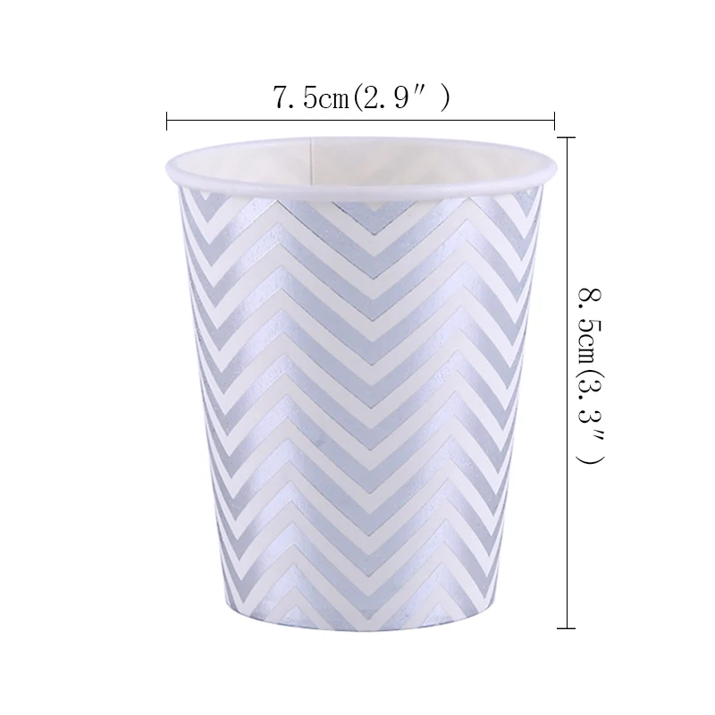 10pcs cup 10 шт. 350 мл Серебряный флэш Стиль холостяк Singleism День Рождения украшения для взрослых детей принадлежности бумажные одноразовые столовые приборы чашки - Цвет: 10pcs cup