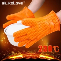 1 piece silicone gloves bbq grill ovencooking gloves meat claws anti scalding insulation kitchen indoor outdoor cooking